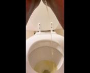 Ebony Girl Pees Standing Up from girls peeing in toilet
