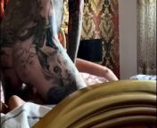 skinny tattooed brunette with tight pussy is fucked hard she screams that she doesn't want anymore r from m r b video