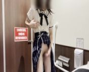 [Crossdressing] Japanese masturbation with a lot of ejaculation in a cute uniform 💕 from 3 sissy school girls enjoy playtime
