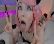 SILLY UWU ANIME GIRL DROOLING WITH AHEGAO FACE from uyw