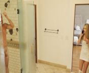 SPYFAM Stepdaughter Sneaks Into Shower With Stepdad from only fam