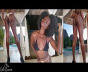 Chocolate Beauty teases her Husban with new bikini try-on! from new hijab
