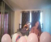 Purple Diamond Popping Balloons In Bra and Panties (fan requested) from mallu aunty in bra panty sexiddy balan sex