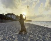 Monika Fox Swims In Atlantic Ocean And Poses Naked On A Public Beach In Cuba from samyuktha nude fake pic