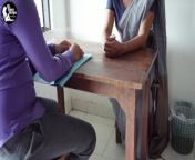 ඔෆිස් ඉන්ටර්ව් ආපු ස්පා කෑල්ල පුරුද්දට කරපුවා Sri Lanka Spa Slut Office Interview with old Customer from indian school new