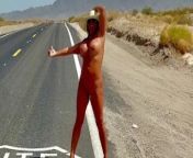 Cait Walks Route 66 Totally Nude from patgram lalmo