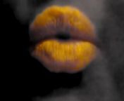 Black And White Video With Orange Lipstick And Smoking from bideo kitan xxxx